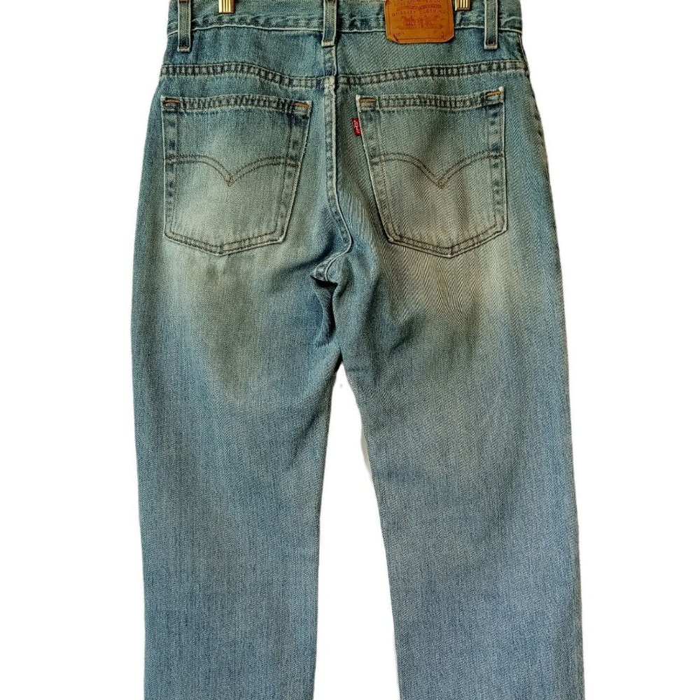 LEVI'S 510 Jeans sz 8 Vintage Lower Rise Slim Fit Naturally distressed  Made USA